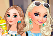 game Elsa And Anna Go Shopping