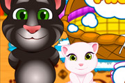 game Tom and Angela Cat Makeup Baby Room
